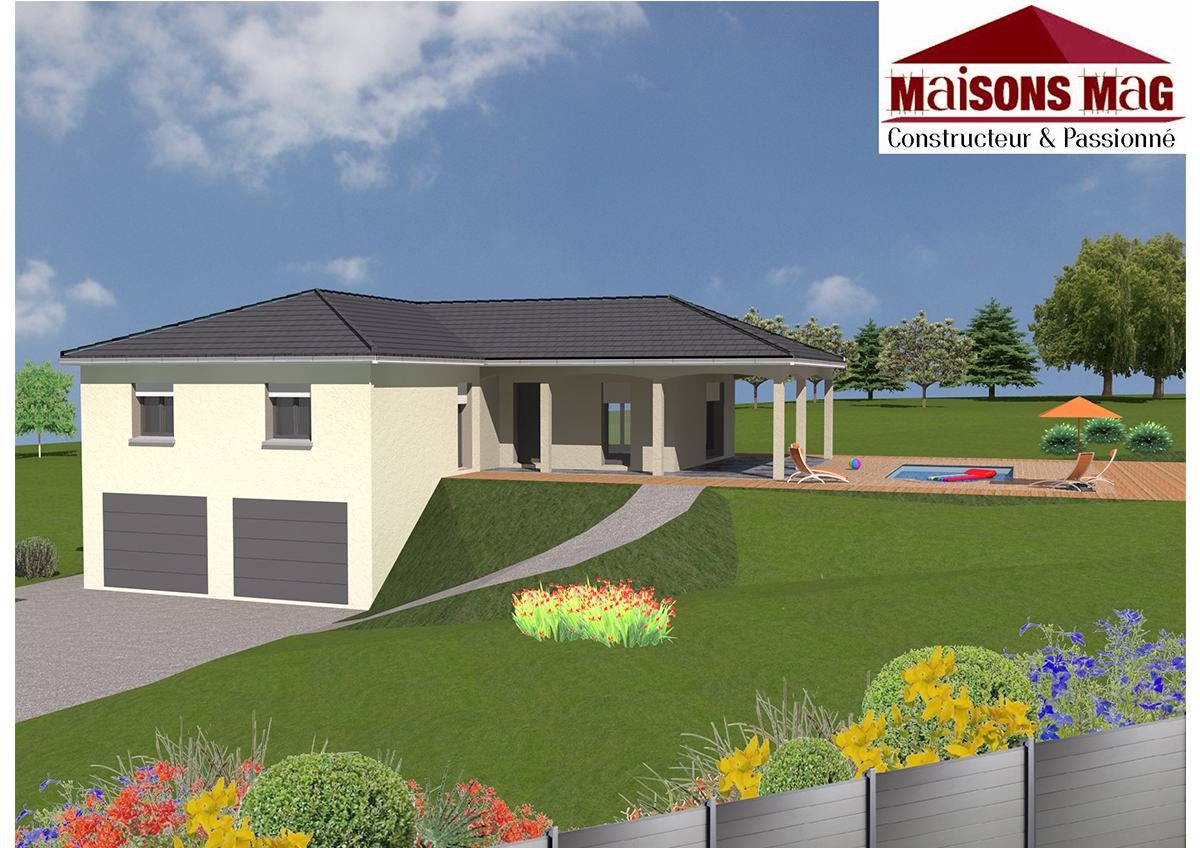 Plan de maison individuelle plain pied, étage ou sous sol